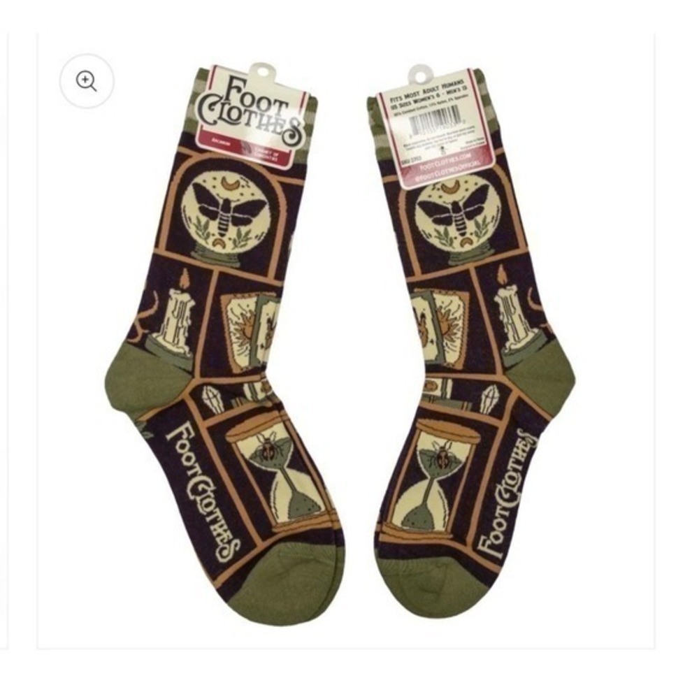 Foot Clothes ARCANUM "Cabinet of Curiosities" Crew Socks – One Size – NWT - Picture 2 of 2